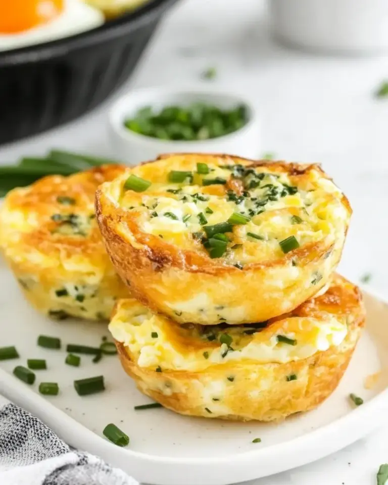 Homemade Sour Cream & Chives Egg Muffin Cups photo