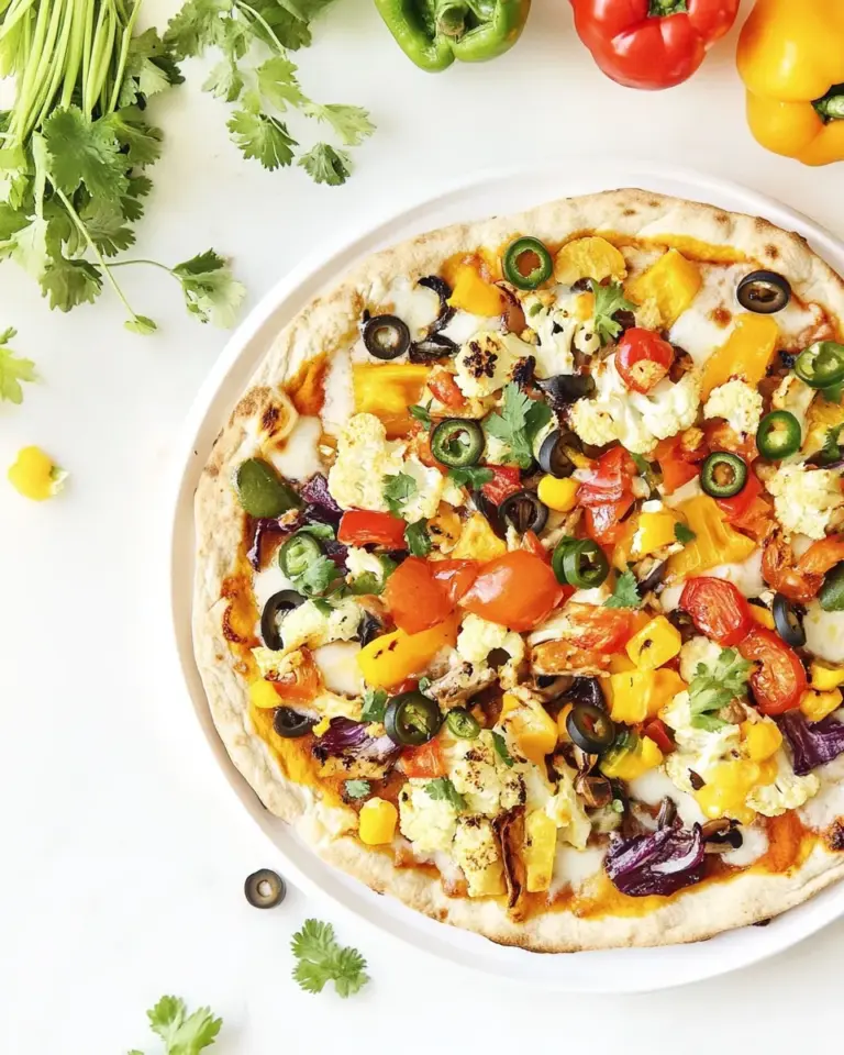 Homemade Southwestern Roasted Cauliflower Pizza photo