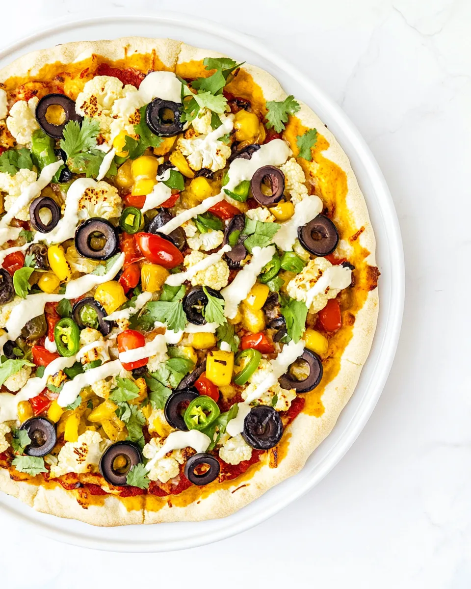 Best Southwestern Roasted Cauliflower Pizza recipe photo