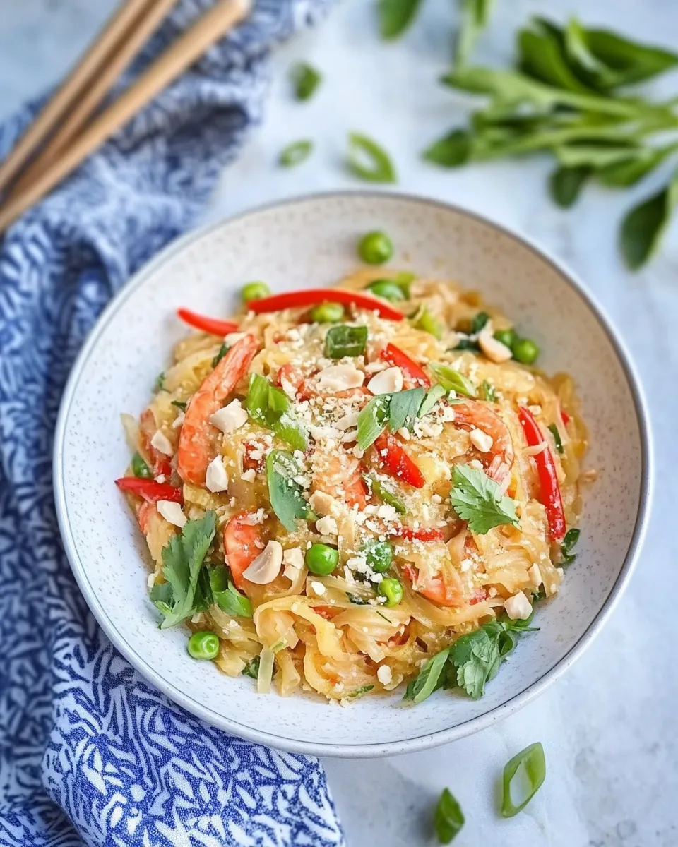 Delicious Spaghetti Squash Pad Thai image