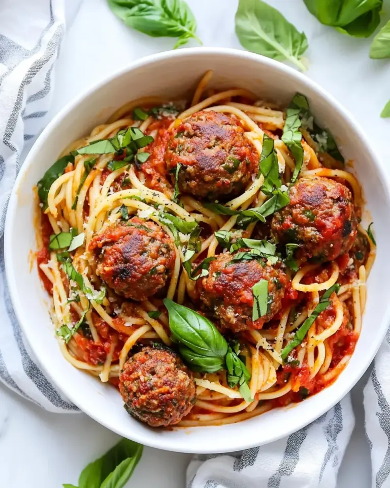 Homemade Spaghetti and Meatballs photo