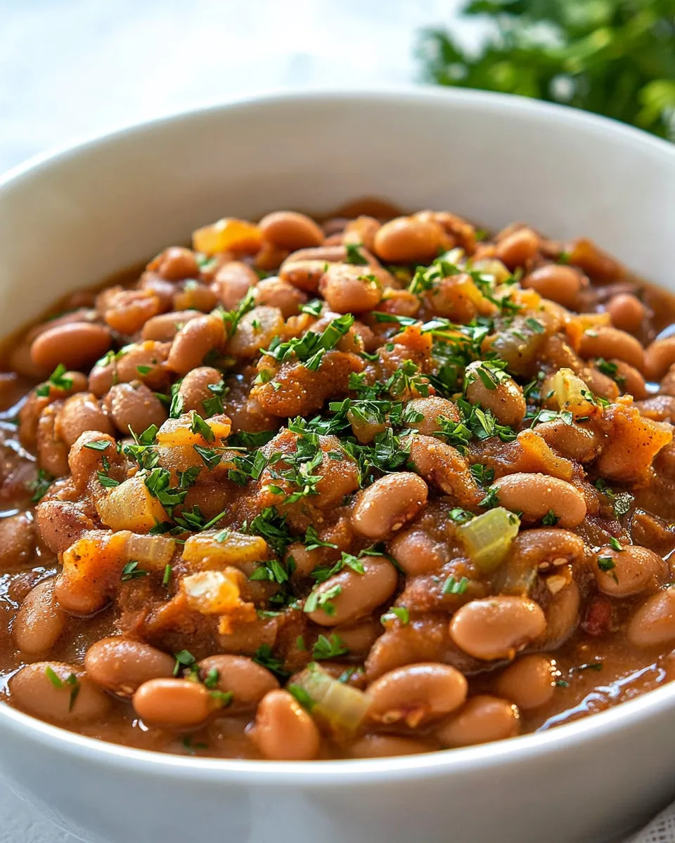 Delicious Spiced Canned Pinto Beans image