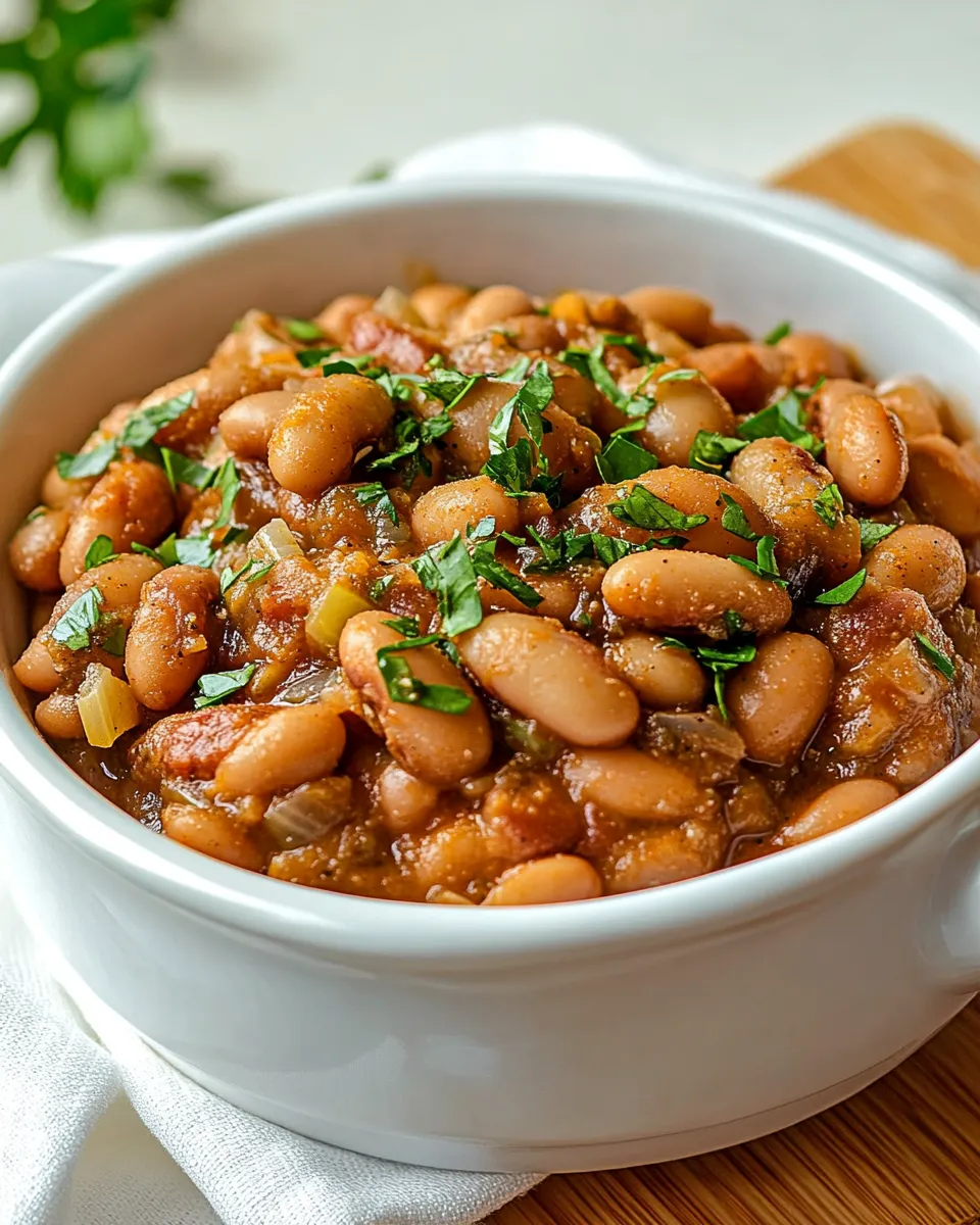 Quick Spiced Canned Pinto Beans recipe photo