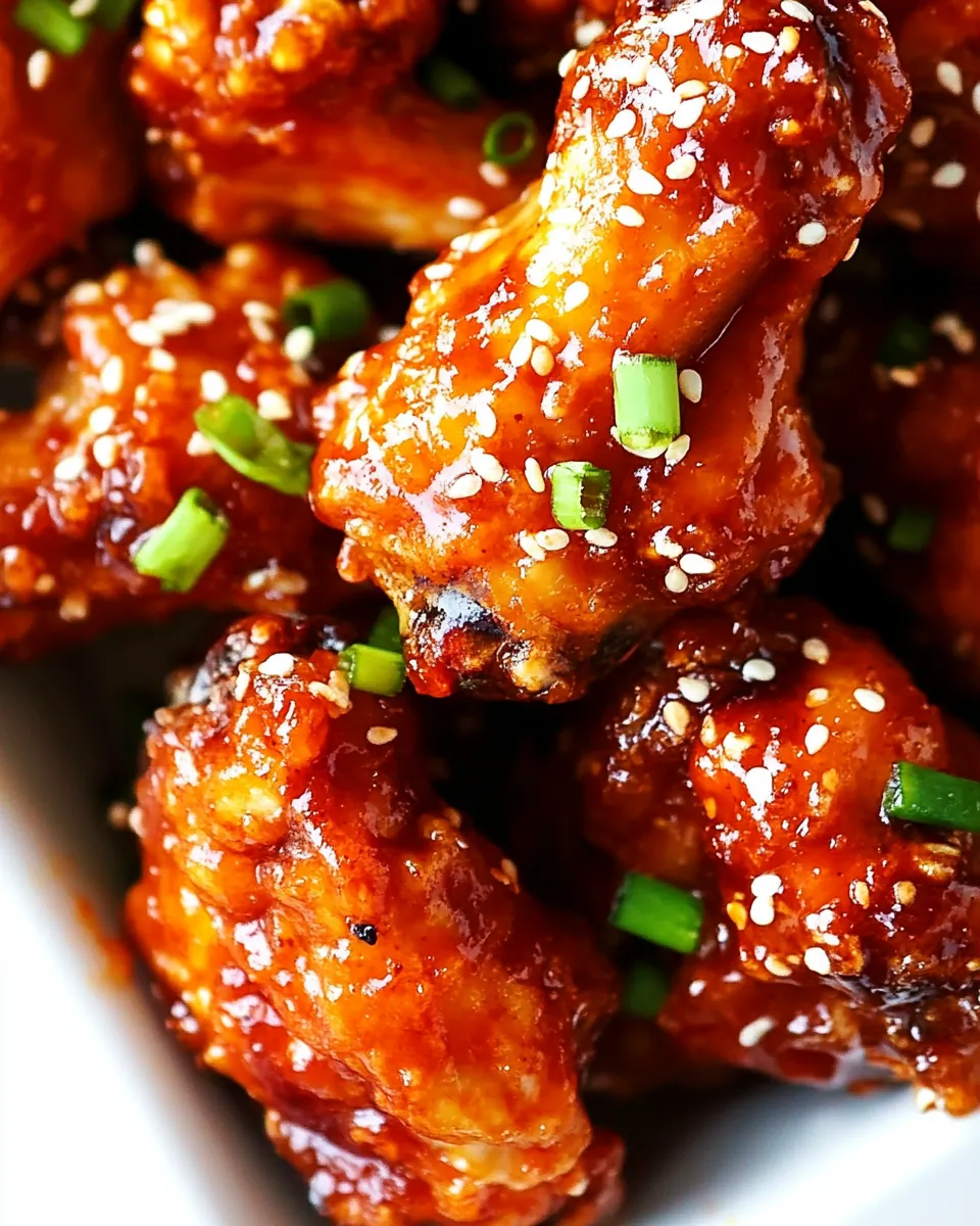 Homemade Spicy Korean Chicken Wings photo