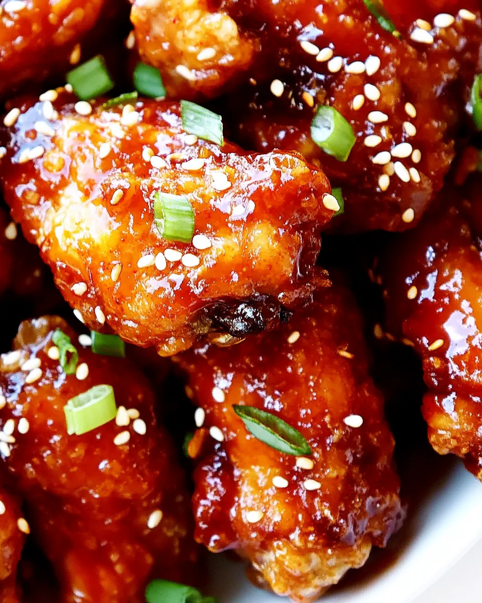 Easy Spicy Korean Chicken Wings recipe photo