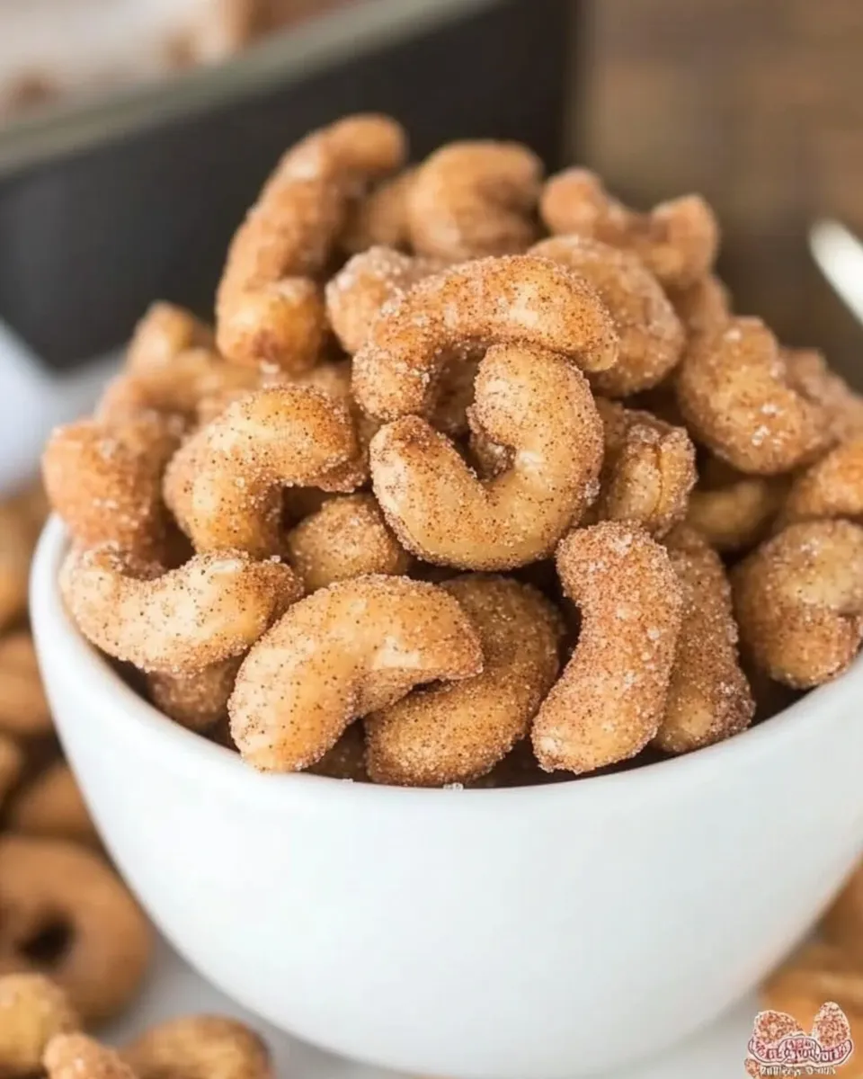 Savory Spicy Sugared Cashews shot