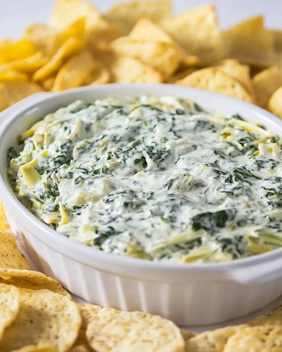 Easy Spinach Artichoke Dip Recipe dish photo
