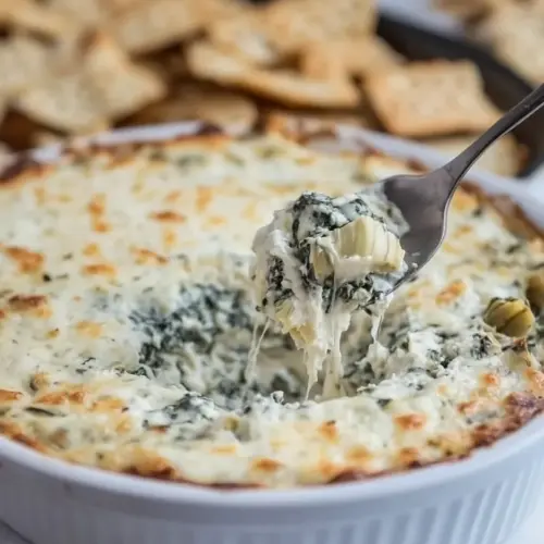 Homemade Spinach Artichoke Dip with Six Cheeses photo