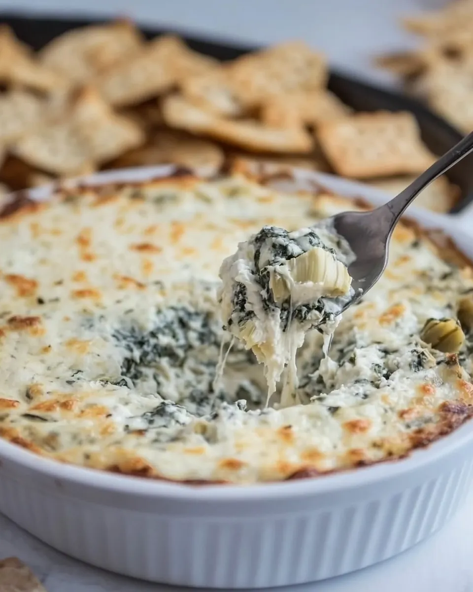 Homemade Spinach Artichoke Dip with Six Cheeses photo