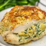 Homemade Spinach Artichoke Stuffed Chicken photo