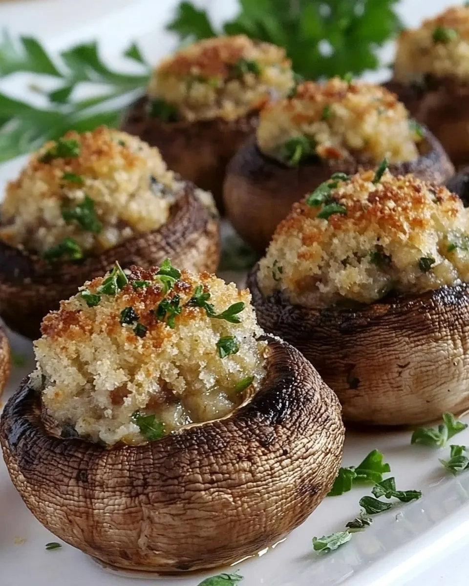 Classic Stuffed Mushrooms w/ Parmesan & Thyme image