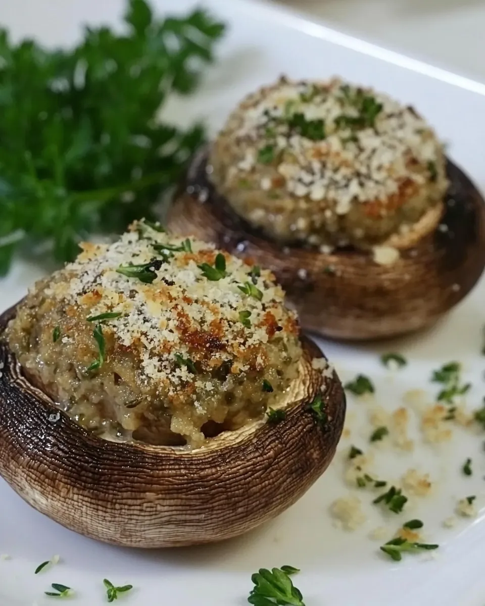 Easy Stuffed Mushrooms w/ Parmesan & Thyme recipe photo