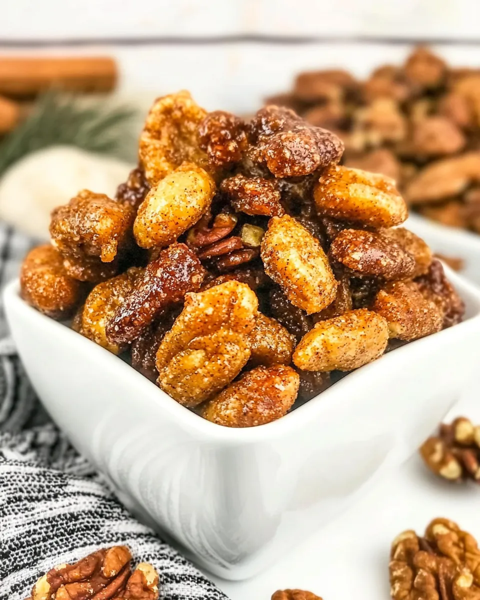Homemade Sweet & Spicy Candied Nuts photo