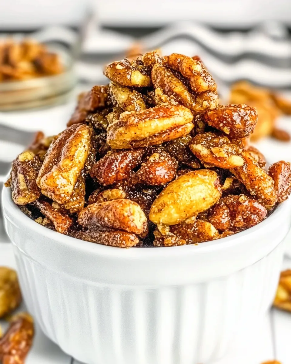 Delicious Sweet & Spicy Candied Nuts shot