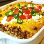 Homemade Taco Sour Cream Rice Bake photo