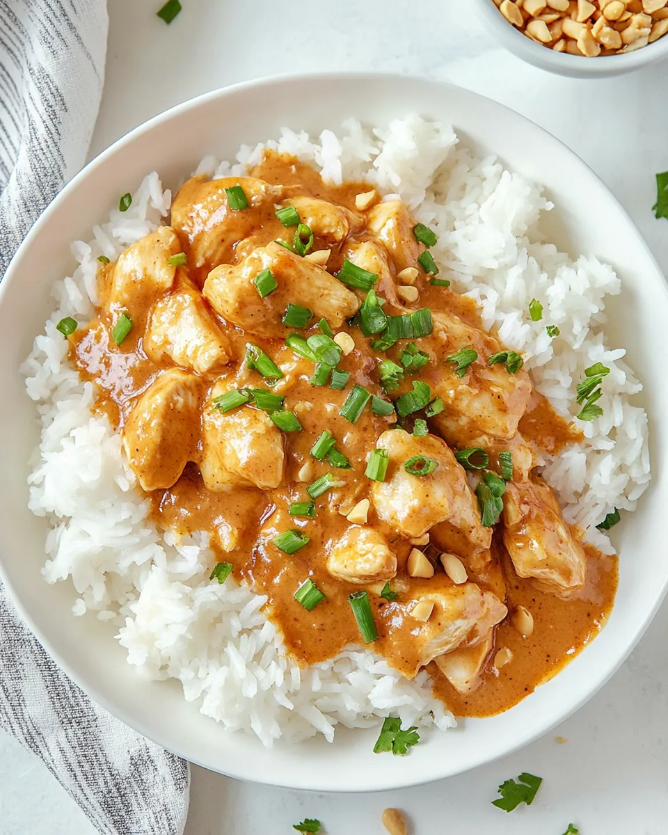 Easy Thai Chicken with Peanut Sauce: Better Than Takeout recipe photo