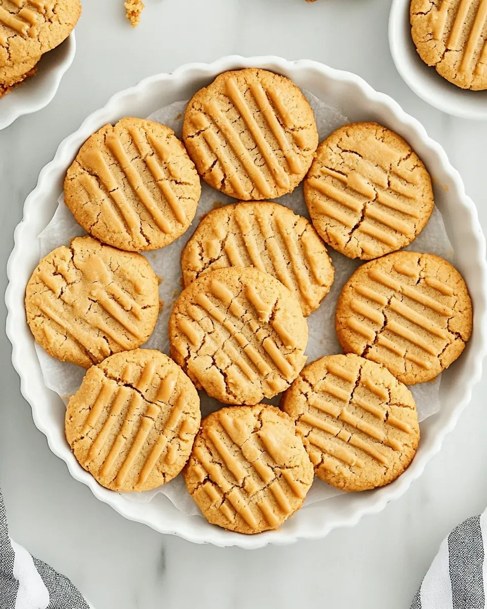 Quick The BEST 5-Ingredient Peanut Butter Cookies Recipe shot
