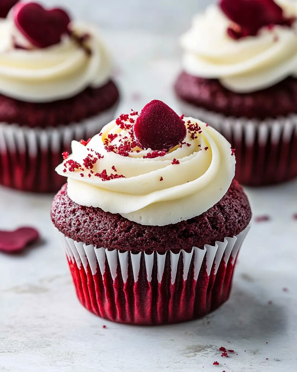 Homemade The BEST Red Velvet Cupcakes with Cream Cheese Frosting photo