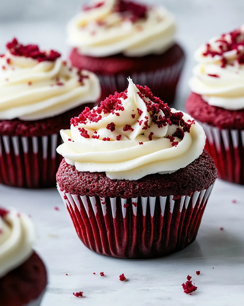 Easy The BEST Red Velvet Cupcakes with Cream Cheese Frosting recipe photo