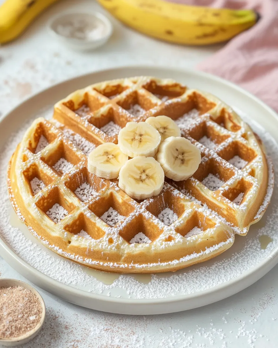 Classic The Best Banana Waffles image