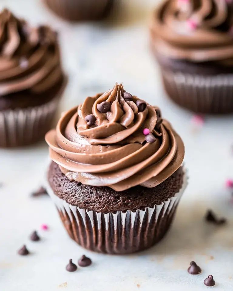 Amazing The Best Chocolate Birthday Cupcakes with Fudgy Chocolate Buttercream. picture