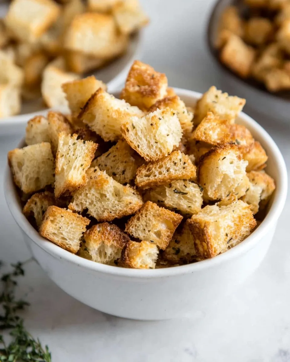 Delicious The Best Homemade Croutons Recipe image