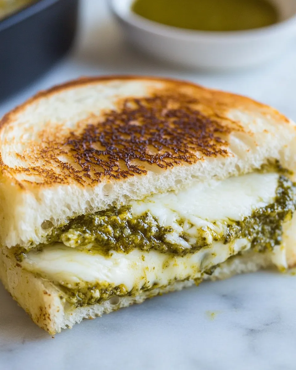Classic The Best Pesto Grilled Cheese image
