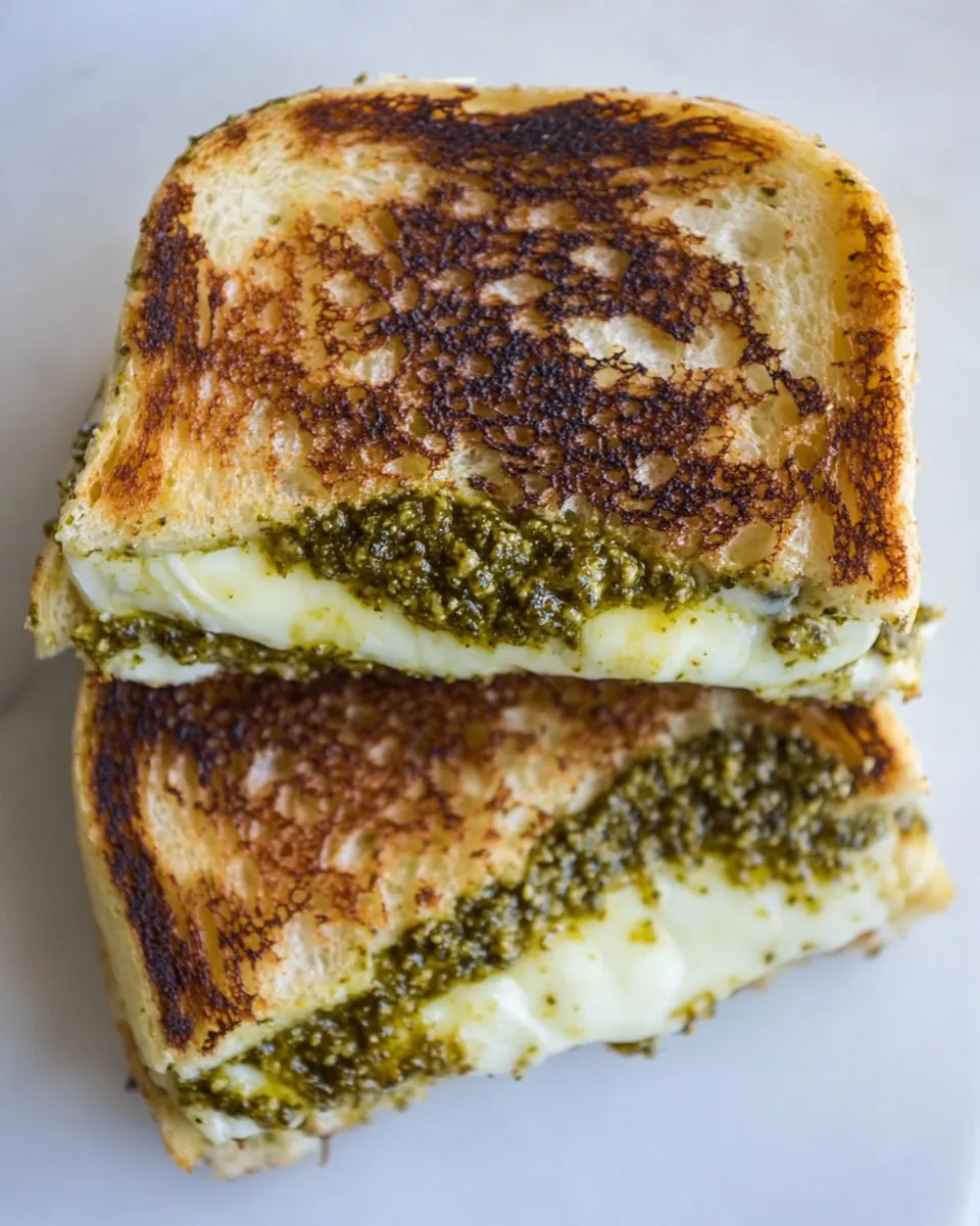 Easy The Best Pesto Grilled Cheese recipe photo