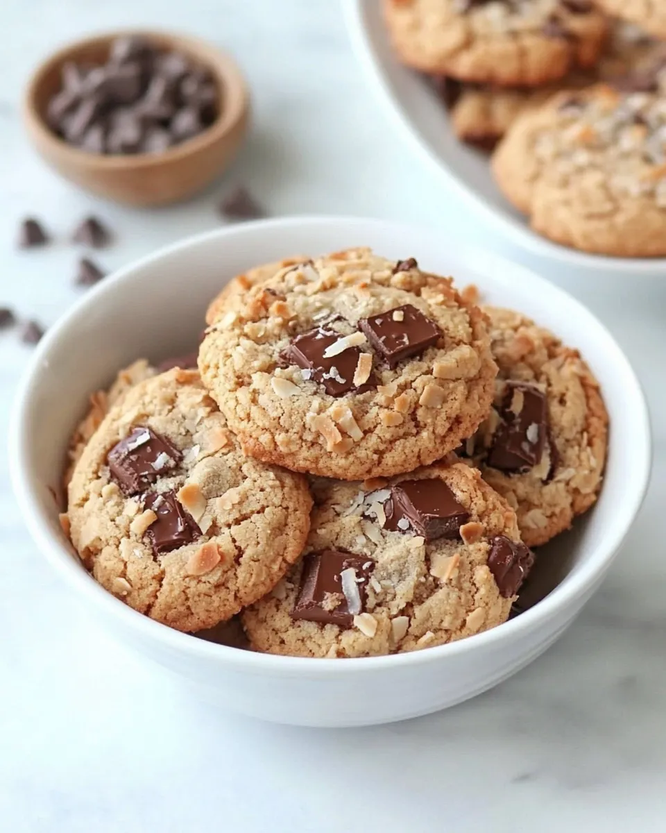 Classic Toasted Coconut Chocolate Chunk Cookies image