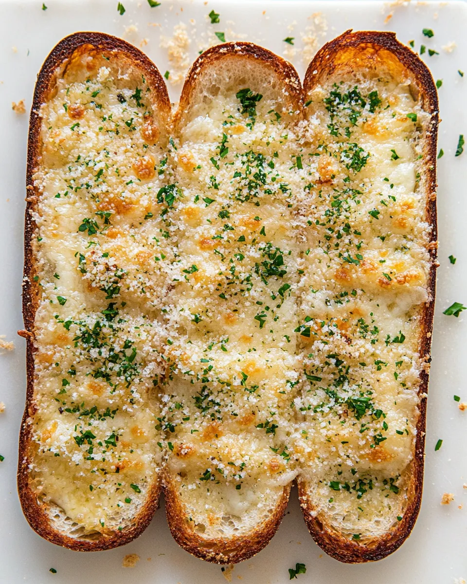 Healthy Toasty Spicy Cheesy Garlic Bread. recipe photo