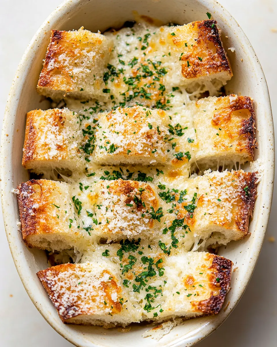 Savory Toasty Spicy Cheesy Garlic Bread. image