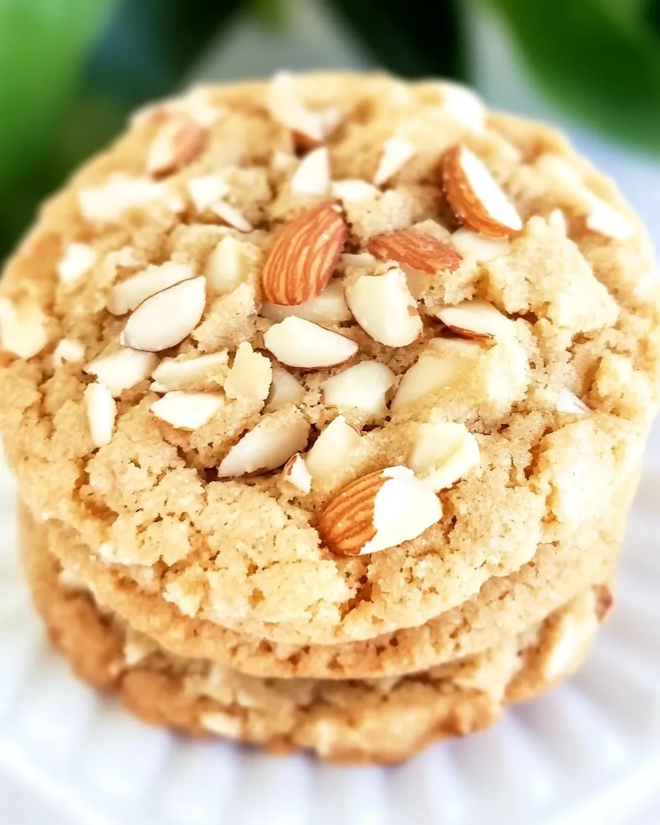 Easy Triple Almond Cookies recipe photo