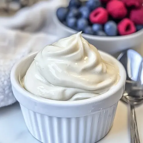 Homemade Vanilla Bean Chantilly Cream photo