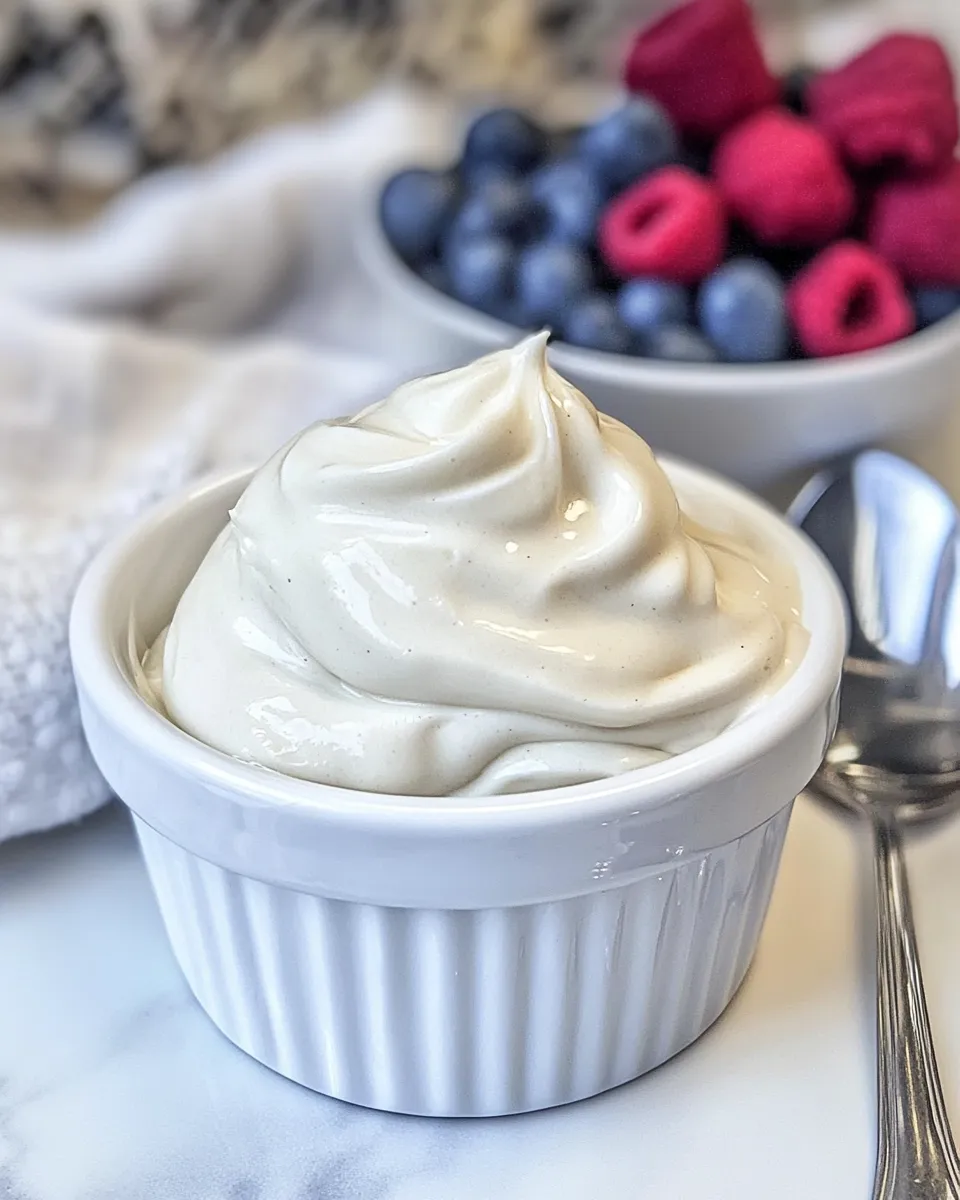 Homemade Vanilla Bean Chantilly Cream photo
