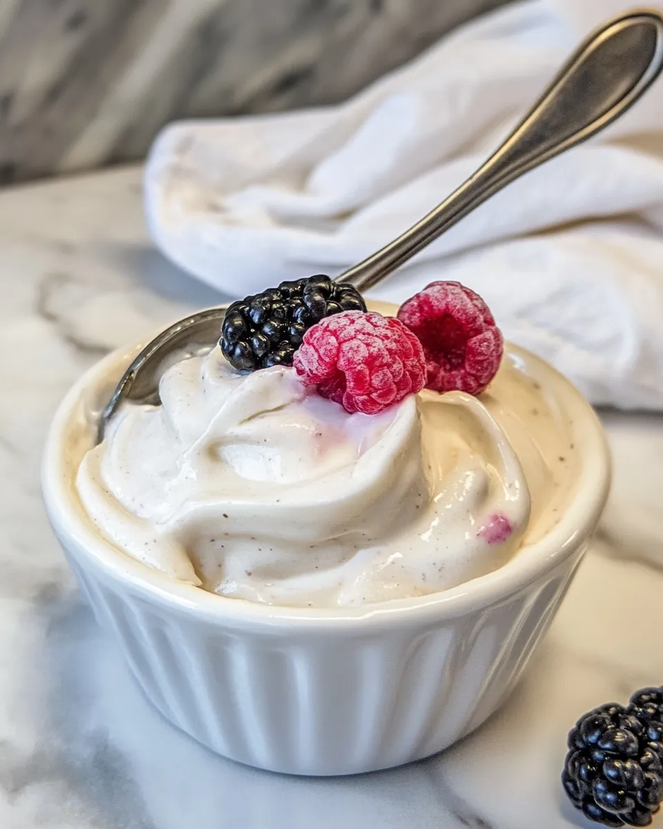 Delicious Vanilla Bean Chantilly Cream shot