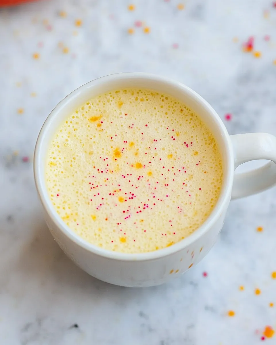 Easy Vanilla Mug Cake Recipe shot