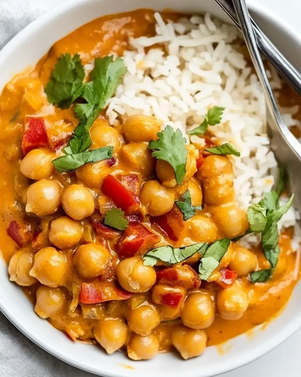 Delicious Vegan Butter Chickpeas (Easy!) shot