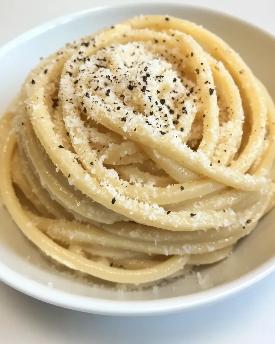 Delicious Vegan Cacio e Pepe shot