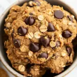 Easy Vegan Oatmeal Peanut Butter Chocolate Chip Cookies photo