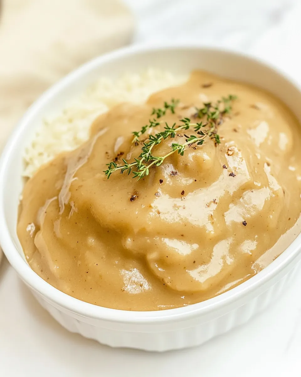 Classic Vegan Onion Gravy image