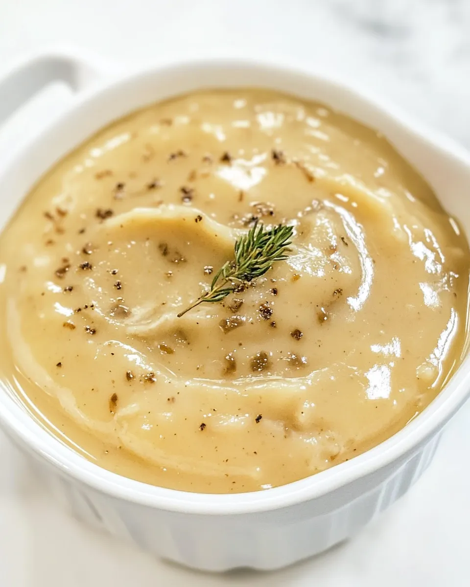 Easy Vegan Onion Gravy recipe photo