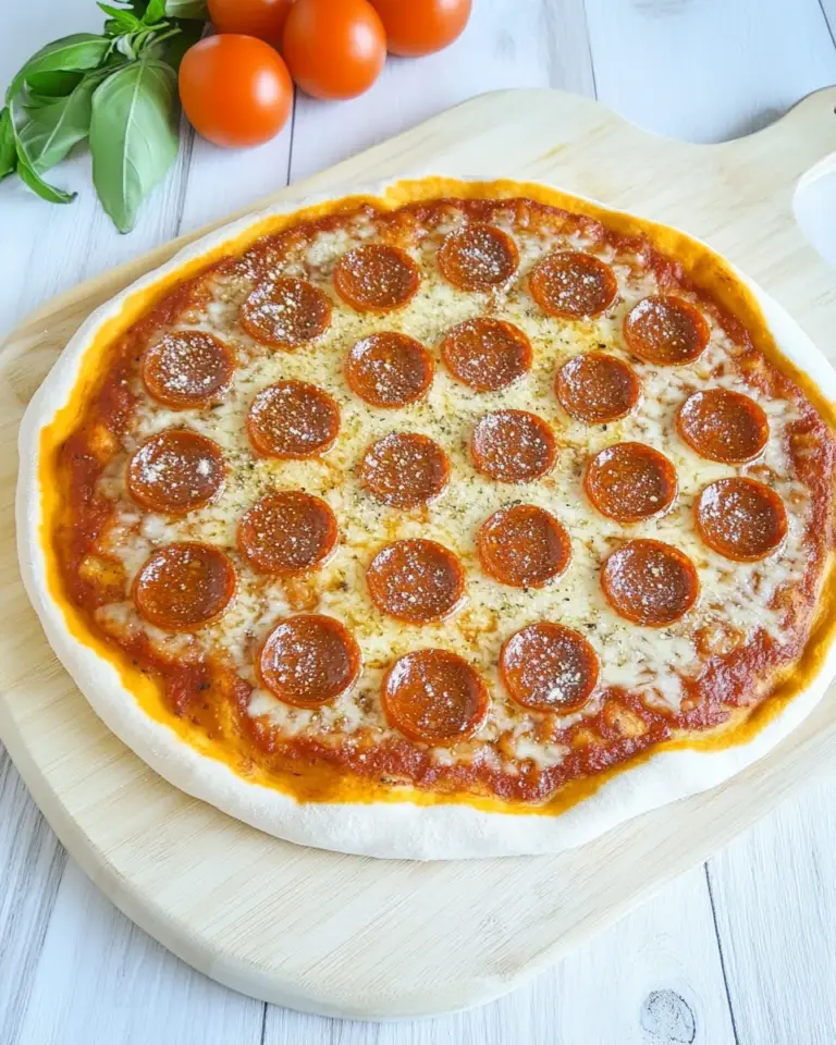 Homemade Vegan Pepperoni Pizza photo