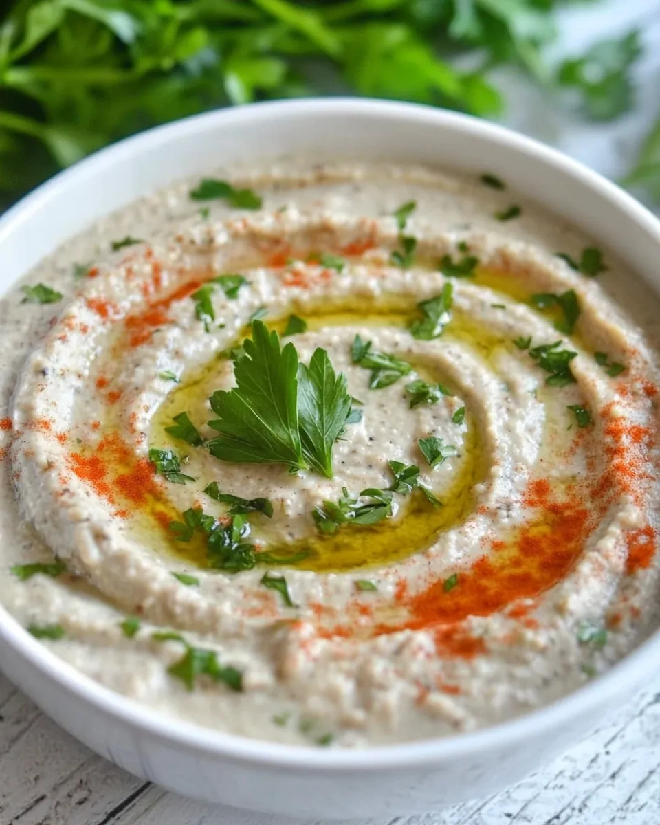 Easy White Bean & Herb Hummus recipe photo