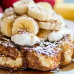 Homemade White Chocolate Banana Bread French Toast photo