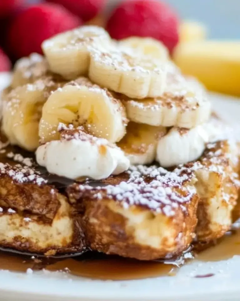 Homemade White Chocolate Banana Bread French Toast photo