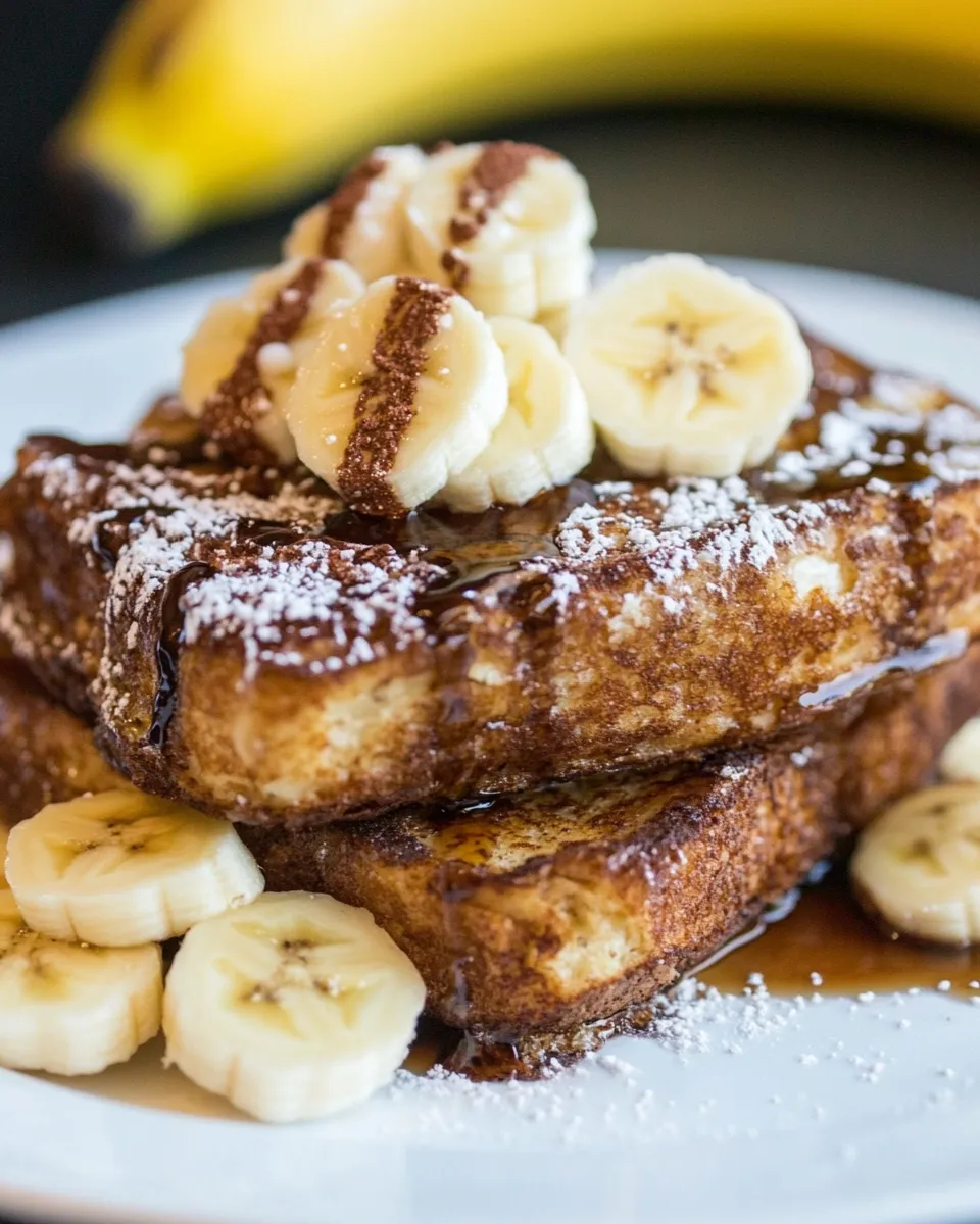 Classic White Chocolate Banana Bread French Toast image