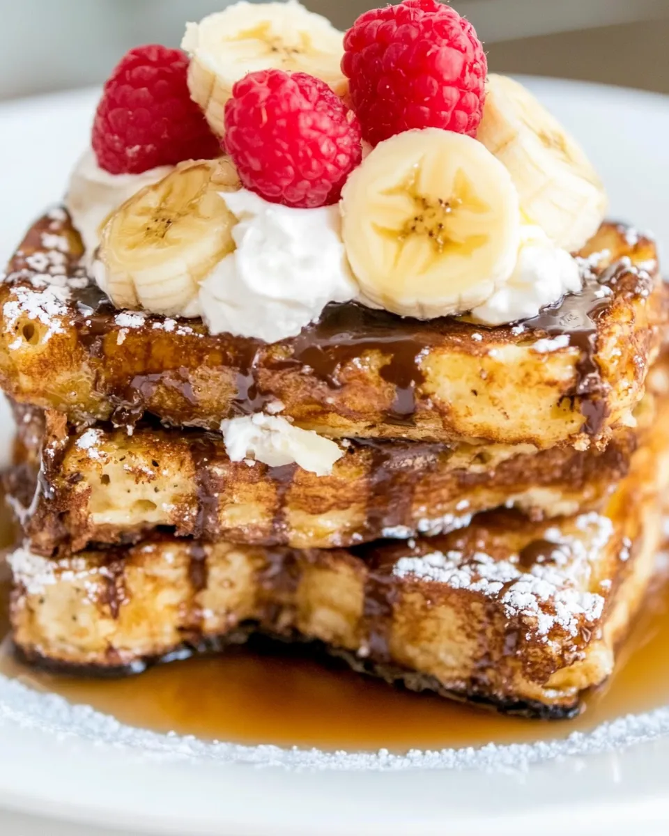 Easy White Chocolate Banana Bread French Toast recipe photo