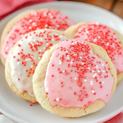 Homemade White Chocolate Dipped Strawberry Cookies photo