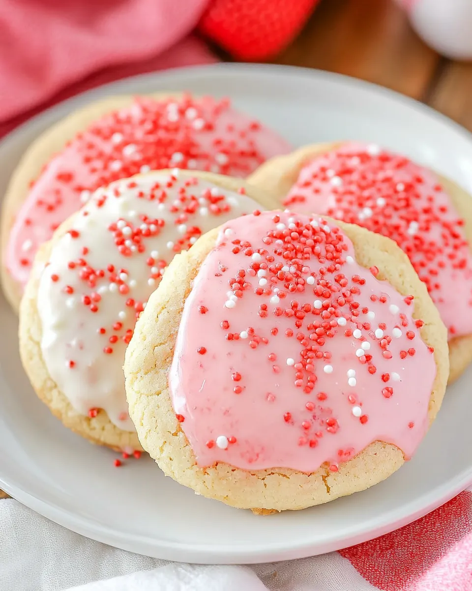 Homemade White Chocolate Dipped Strawberry Cookies photo