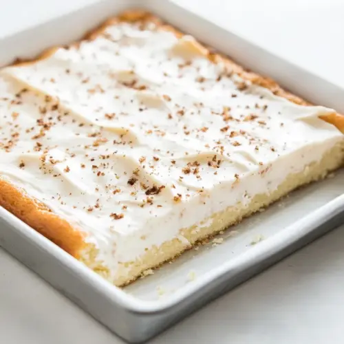 Homemade White Texas Sheet Cake photo